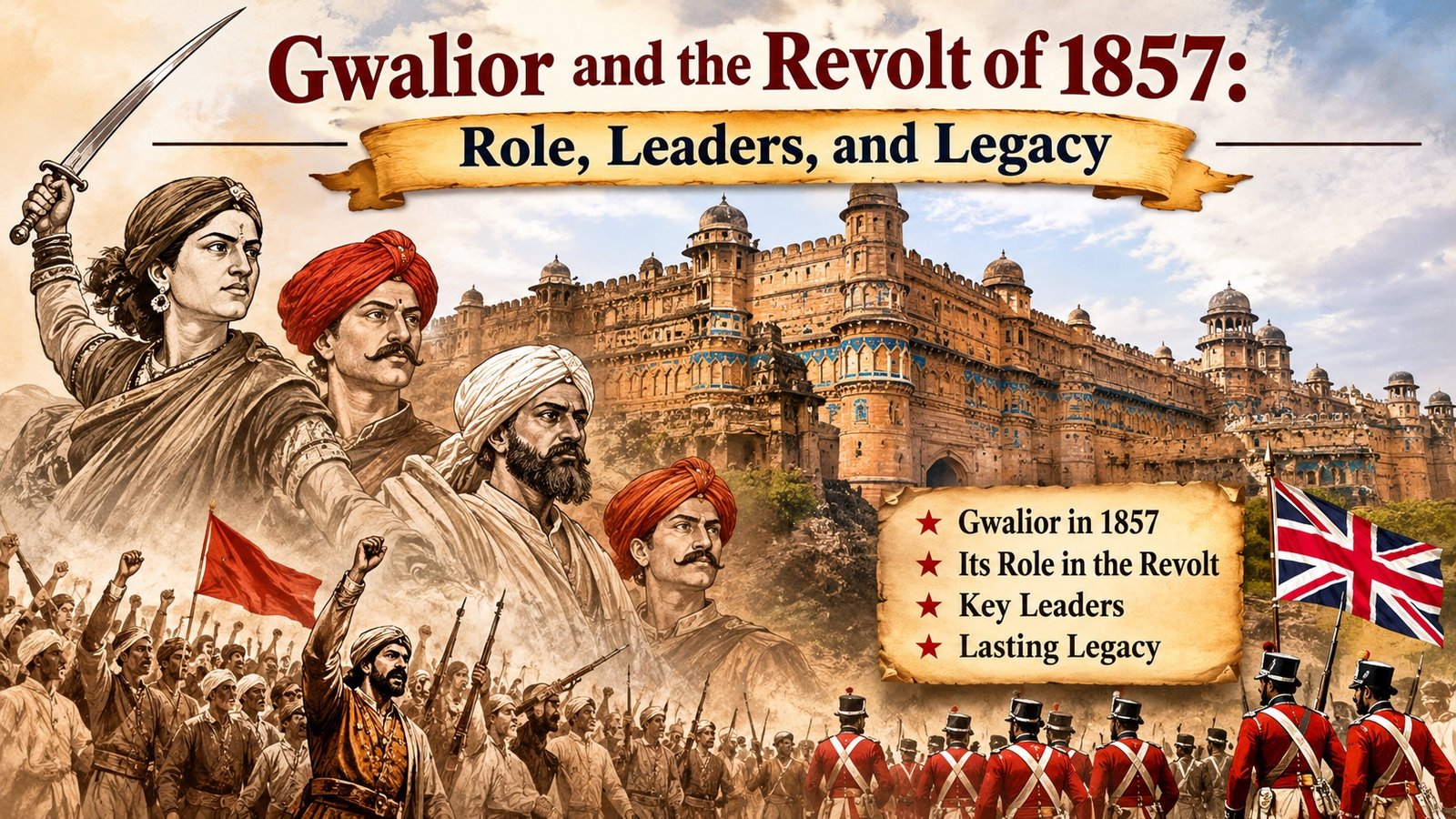 Gwalior and the Revolt of 1857: Role, Leaders, and Legacy