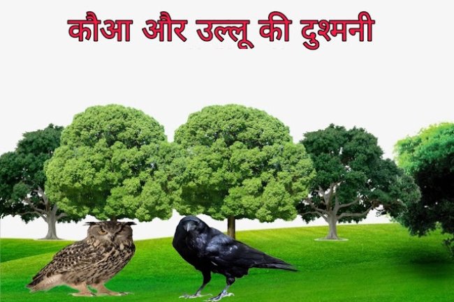 उल्लू और कौआ की दुश्मनी की वजह | Owl and Crow Story in Hindi